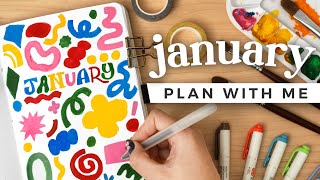 PLAN WITH ME January 2024 Bullet Journal Setup [upl. by Paul]