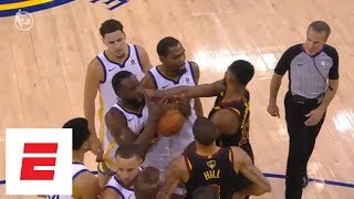 Tristan Thompson gets ejected then gets into it with Draymond Green at end of Game 1  ESPN [upl. by Ived]