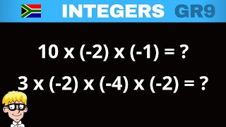 Integers Grade 9 Multiply and divide [upl. by Ernaline]