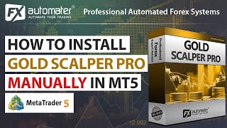 How to install GOLD Scalper PRO manually in MT5 [upl. by Tavie]