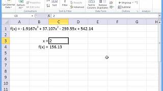 Using Solver in Excel Part 1 – Finding the root of a function [upl. by Klinger]