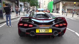 4 million Lamborghini Sian V12 Sounds in London [upl. by Caddric384]