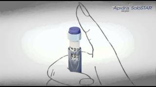 Apidra Solostar Insulin Injection Pen Instructions [upl. by Nicolais888]