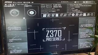 How to change boot order to USB drive on MSI Z370 motherboard [upl. by Sib]