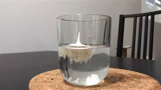 Polyvinyl alcohol PVA dissolving in water timelapse [upl. by Lunette]