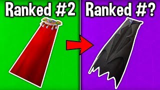 RANKING EVERY CAPE BACKBLING FROM WORST TO BEST Best Fortnite Capes [upl. by Ahsaetal]