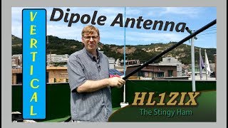 Vertical Dipole Antenna with Spiderbeam 12mHD mast [upl. by Aduhey]