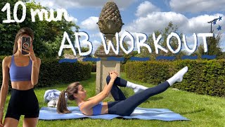 10MIN everyday pilates ab workout  flat stomachamp slim waist  no equipment [upl. by Eybbob]