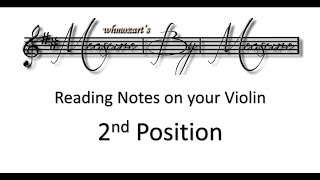 Notes On Violin 2nd Position [upl. by Veron]