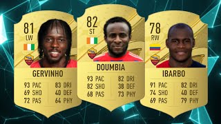 Gervinho vs Doumbia vs Ibarbo FIFA evolution [upl. by Meg]