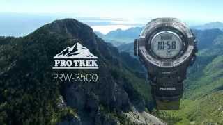 Casio Pro Trek PRW3500 Triple Sensor Ver3 Watch [upl. by Enirehtahc]