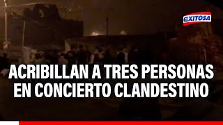 🔴🔵Ate Acribillan a tres personas en concierto chicha clandestino [upl. by Gillan]