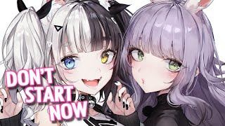 Nightcore  Dont Start Now Lyrics  Dua Lipa [upl. by Ahsinek]