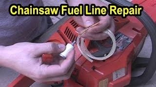 Chainsaw Fuel Line Repair  Husqvarna Model 141 [upl. by Nightingale174]