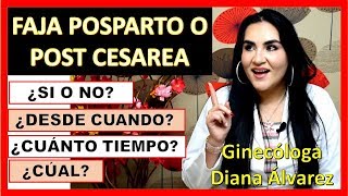 FAJAS POSTPARTO O CESAREA POR GINECOLOGA DIANA ALVAREZ [upl. by Neomah983]