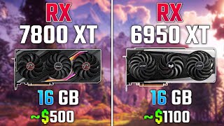 RX 7800 XT vs RX 6950 XT  Test in 7 Games [upl. by Ahsea]