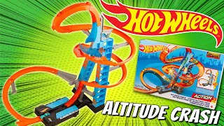 HOT WHEELS Piste ALTITUDE CRASH Sky Crash Tower Noel Unboxing [upl. by Loleta]