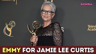 Jamie Lee Curtis Gives An Emotional Speech After Winning Her FIRST Emmy For ‘The Bear’  N18G [upl. by Arua]