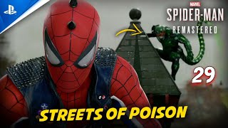 Marvels SpiderMan Remastered PS5  Part 29  Streets of Poison  Scorpion Boss Fight [upl. by Euqinot747]