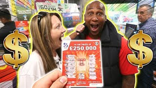 FAKE LOTTERY TICKET PRANK 250000 THEY TRIED TO CLAIM IT [upl. by Tillfourd]