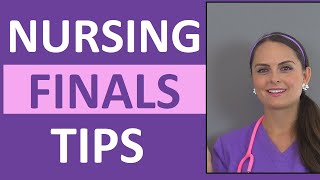 Nursing School Study Tips for Final Exams [upl. by Sixla762]