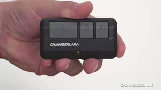 How to Program Chamberlains 950ESTD and 953ESTD Remote Controls to a Garage Door Opener [upl. by Ecaj]