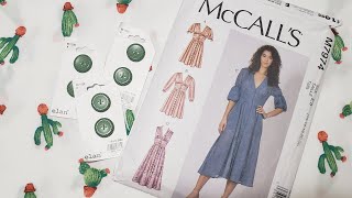 🔴McCalls 7974 LIVE SEW ALONG Part 1 [upl. by Adriel]