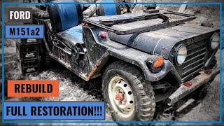 Jeep Restoration  Ford M151a2  Amazing Transformation  Rebuild [upl. by Ylecic445]