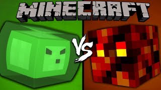 Slime vs Magma Cube  Minecraft [upl. by Arihas379]