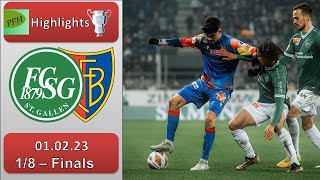 Highlights FC StGallen vs FC basel 01032023 [upl. by Brottman]