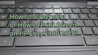 How to Screenshot or Print Screen  Hp Envy X360 13 2020 [upl. by Belldame477]