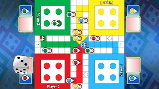 Ludo king game 4 players match  Ludo game in 4 players [upl. by Enitsirc]