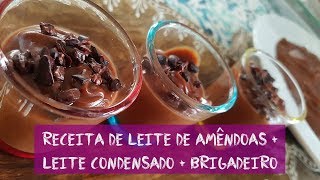 Receita de Leite de amêndoas  Leite condensado de amêndoas  Brigadeiro [upl. by Nnylanna]