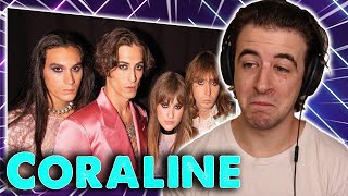 Maneskin Reaction  Coraline Live at San Remo Music Festival [upl. by Epul]