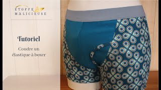 Tutoriel couture  comment coudre un élastique à boxer [upl. by Wilde]