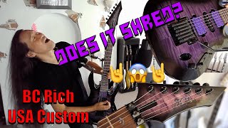 Does it Shred BC Rich USA Custom Guitar Review amp DEMO by Herman Li DragonForce [upl. by Heaps]