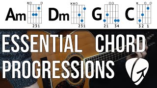 Chord Progression Practice  Am Dm G C  Beginner Guitar Lessons [upl. by Sialac]