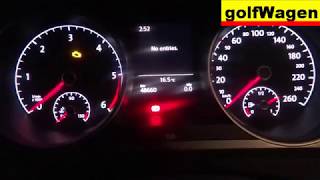 VW Golf 7 instrument cluster output test VCDSVAG [upl. by Solnit]