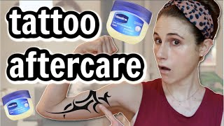 Tattoo aftercare tips from a dermatologist Dr Dray [upl. by Ayatal]