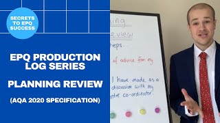 EPQ Secrets Production Log Series  Planning Review AQA 2020 [upl. by Ahsiekahs30]