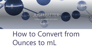 How to Convert from Ounces to mL [upl. by Anaigroeg]