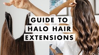 How to Wear Halo® Hair Extensions  Luxy Hair [upl. by Akissej]