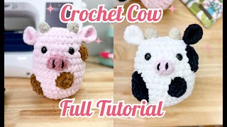 Crochet Cow Kit Full Tutorial [upl. by Clair]