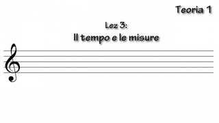 Lezioni musica Il tempo e le misure [upl. by Dyana129]