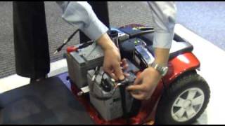 How to change mobility scooter batteries [upl. by Englis]