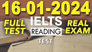 IELTS READING PRACTICE TEST 2024 WITH ANSWER  16012024 [upl. by Denton109]