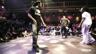 House Dance Forever 2012 First one minute round battles [upl. by Nidnarb800]