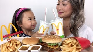 McDonalds Quarter Pounder BLT amp Cheeseburger  Mukbang  NE Lets Eat [upl. by Eema]