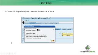 SAP Basis  Transport Requests [upl. by Lorry213]