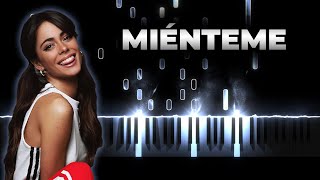 TINI Maria Becerra  Miénteme  Piano Karaoke [upl. by Audie]